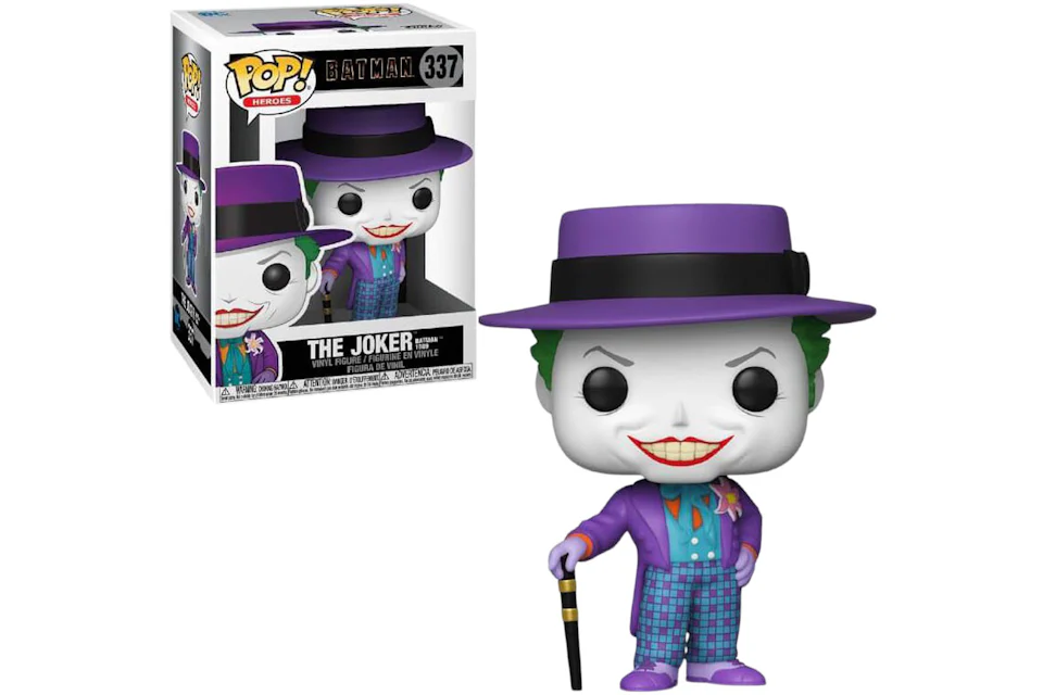 Funko Pop! Heroes Batman (1989) The Joker Top Hat Figure #337