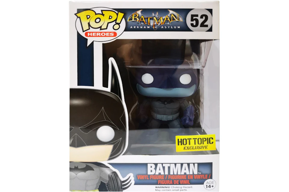 Funko Pop! Heroes Batman Arkham Asylum Batman Hot Topic Exclusive Figure #52