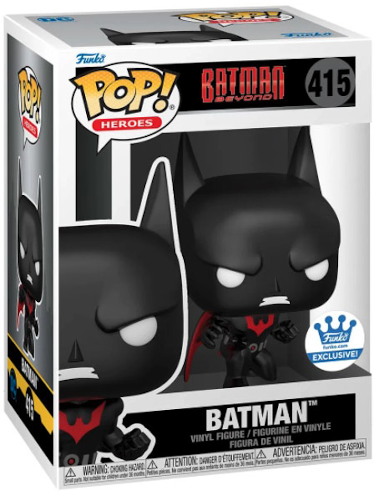 Funko Pop! Heroes Batman Beyond Batman Funko Shop Exclusive Figure #415 -  FW21 - US