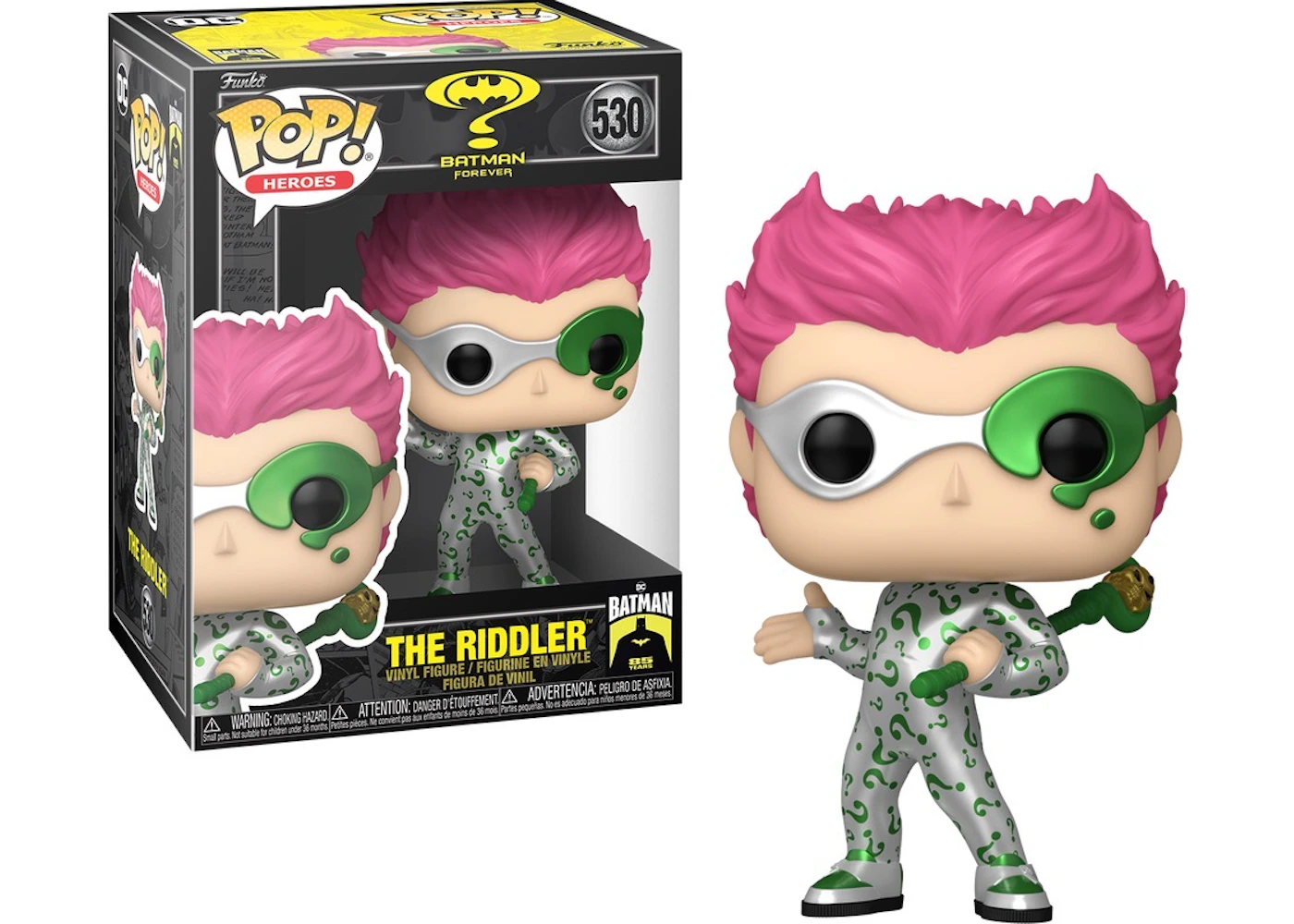 Funko Pop! Heroes: Batman Forever The Riddler (Metallic) Figure #530 - US