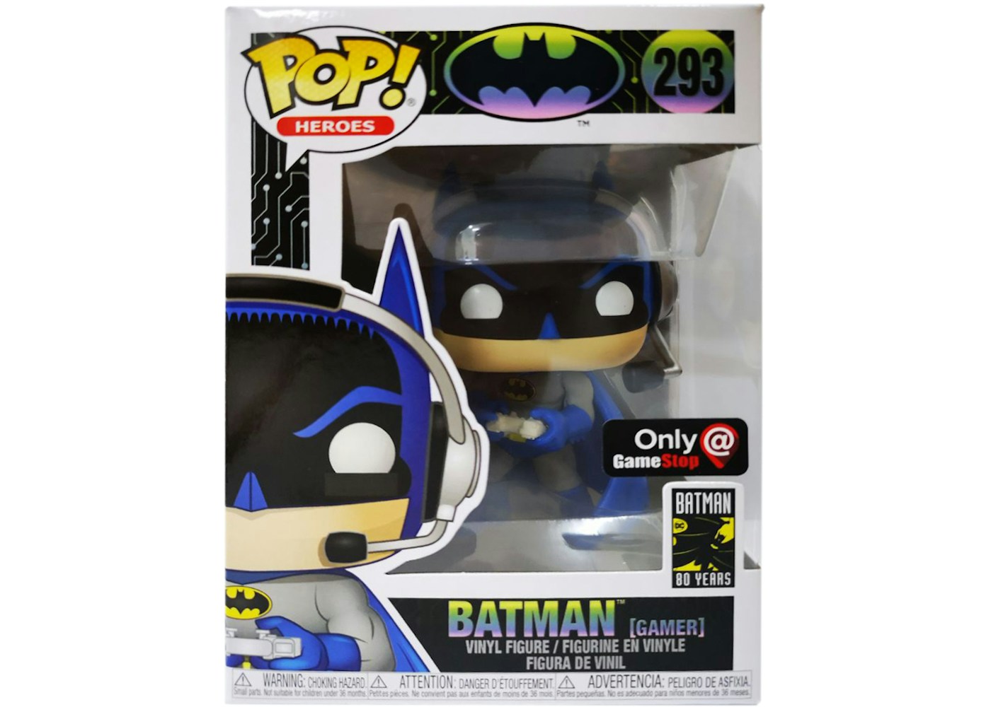 Funko Pop Heroes Batman Gamer Gamestop Exclusive Figure 293 Funko Pop Heroes Batman Gamer Gamestop Exclusive Figure 293