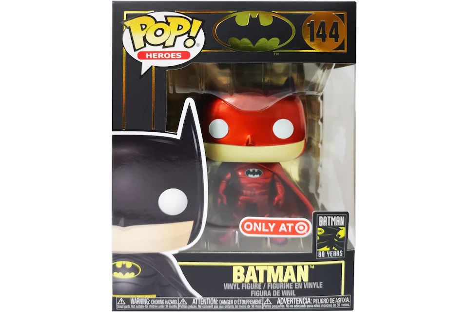 Funko Pop! Heroes Batman (Red) Target Exclusive Figure #144