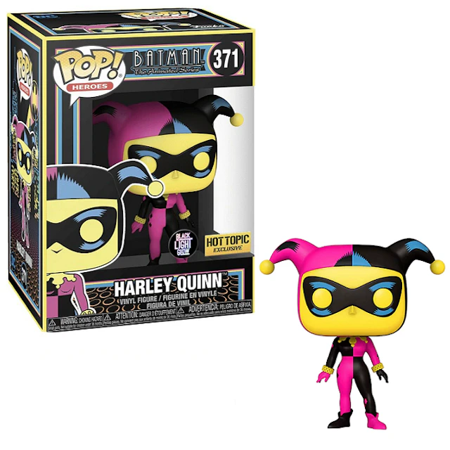 Funko Pop! Heroes Batman The Animated Series Harley Quinn (Black Light  Glow) Hot Topic Exclusive Figure #371 - US