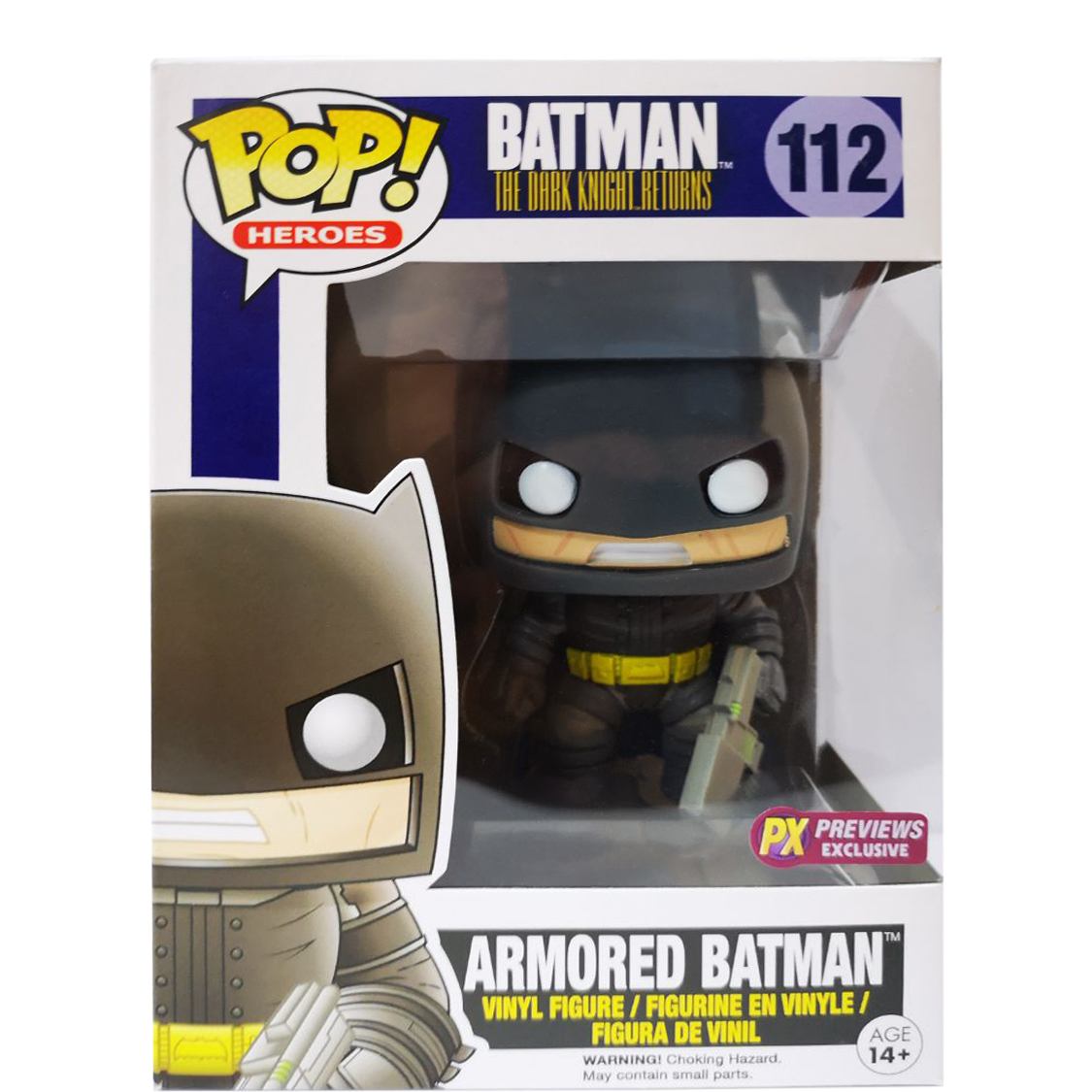 Pop Heroes Dark Knight Returns 113 Armored Batman Unmasked Funko PX Figure 48624 for sale online 
