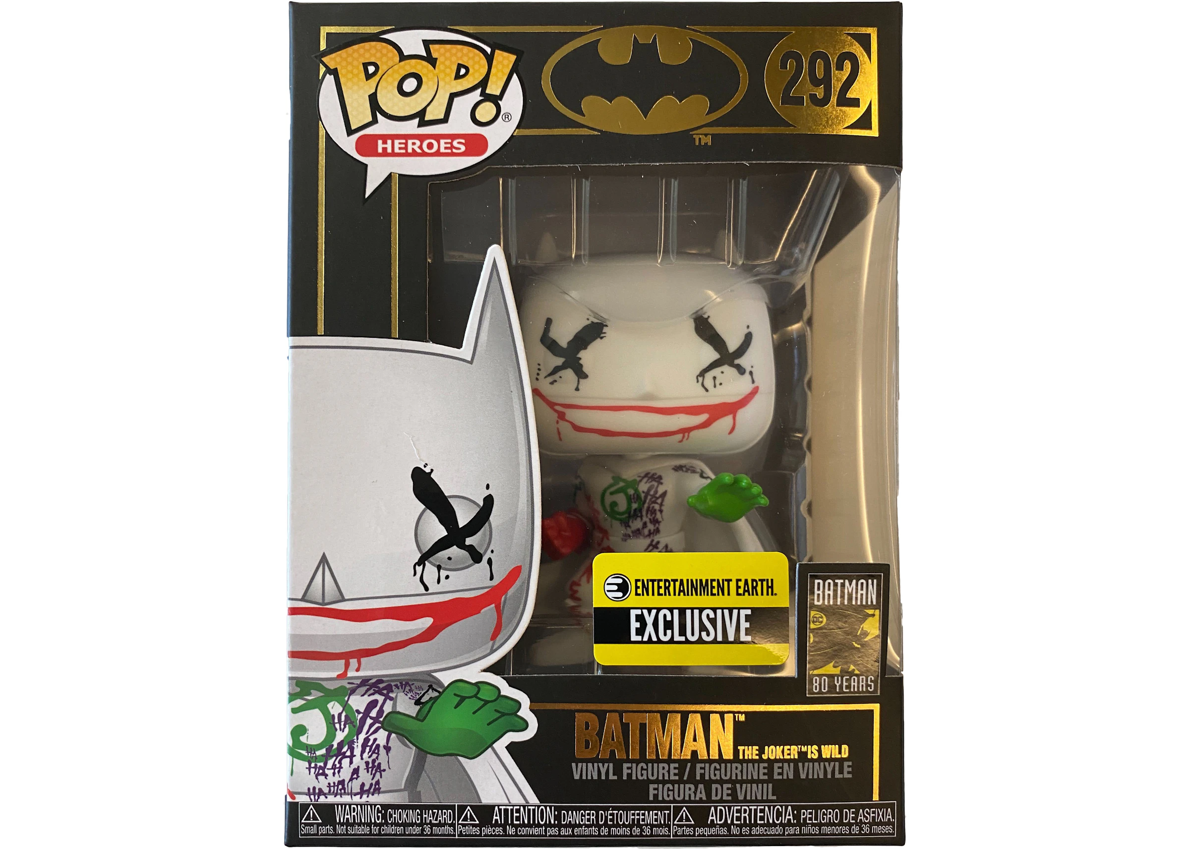 Funko Pop! Heroes Batman The Joker Is Wild Entertainment Earth Exclusive  Figure #292 - US