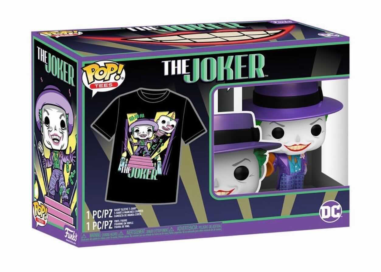 Funko Pop! Heroes Batman The Joker With T-Shirt Bundle AE 