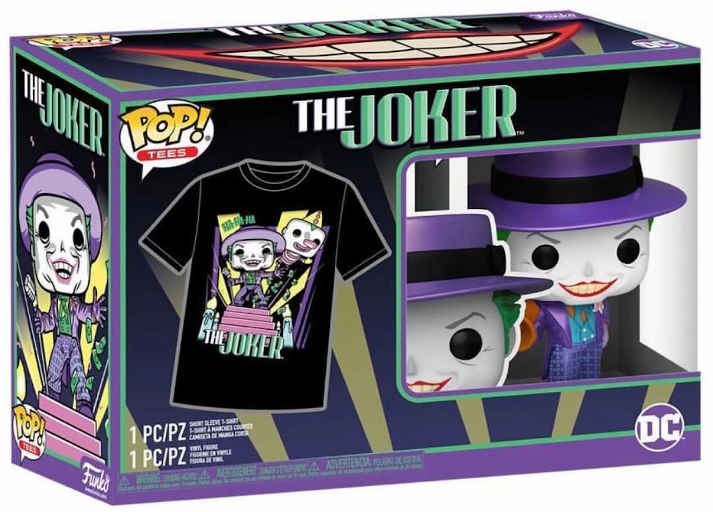 Funko POP! and Tee: DC Joker 4.15-in Vinyl Figure and Unisex T-Shirt  GameStop Exclusive