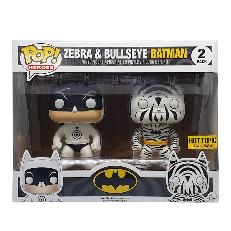 zebra and bullseye batman pop