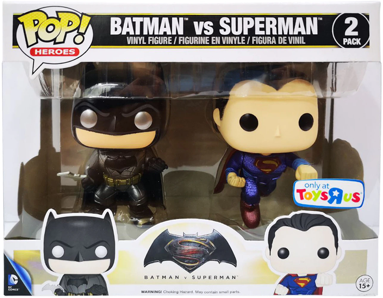 Funko Pop! Heroes Batman vs Superman Toys R Us Exclusive 2 Pack - US