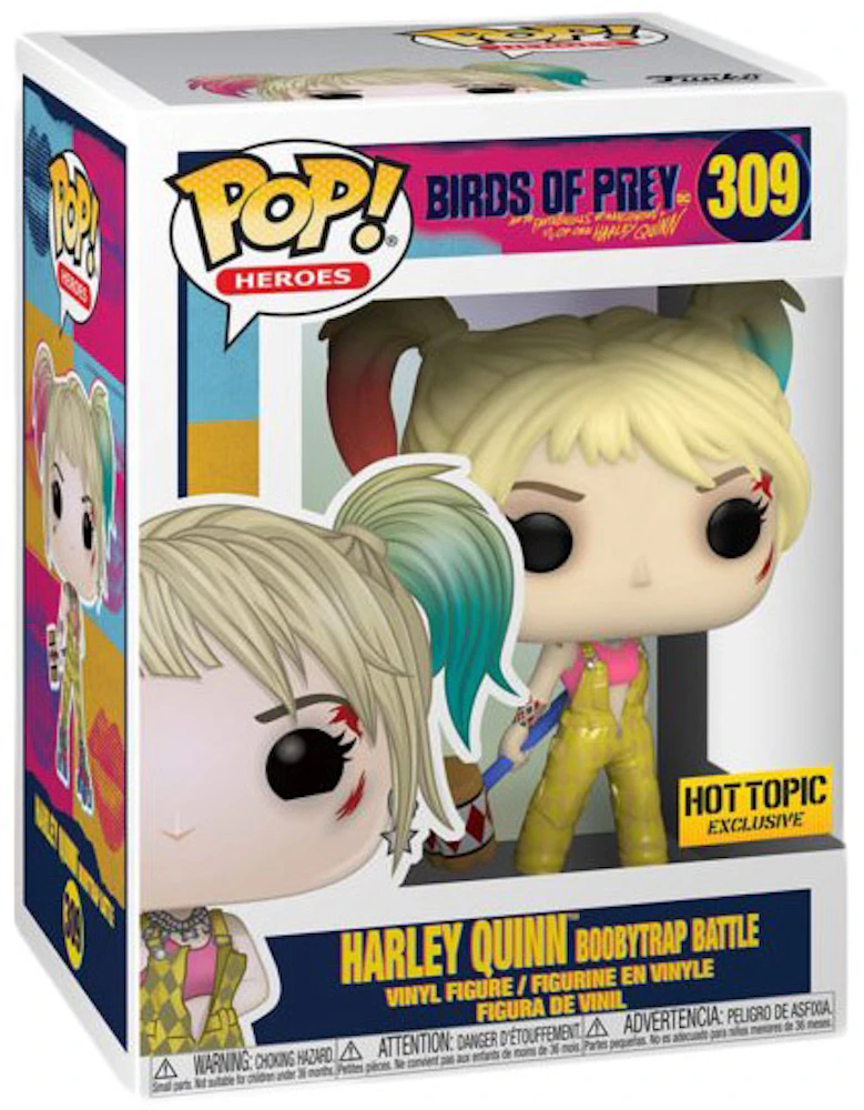 Funko Pop! Heroes Birds of Prey Harley Quinn BoobyTrap Battle Hot Topic  Exclusive Figure #309 - MX