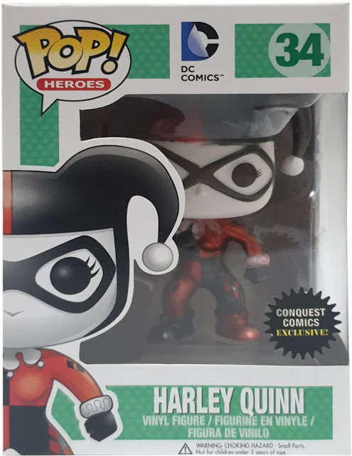 Funko Pop! Heroes DC Comics Harley Quinn Conquest Comics Exclusive ...