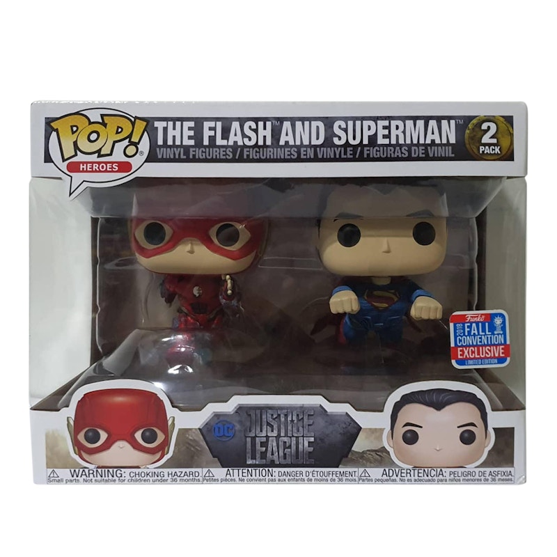 Funko Pop! Heroes DC Justice League The Flash and Superman Fall