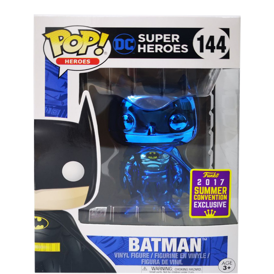 Funko Pop! Heroes DC Super Heroes Batman Blue Chrome Summer