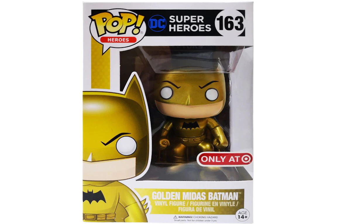 Funko Pop! Heroes DC Super Heroes Golden Midas Batman Target Exclusive Figure #163
