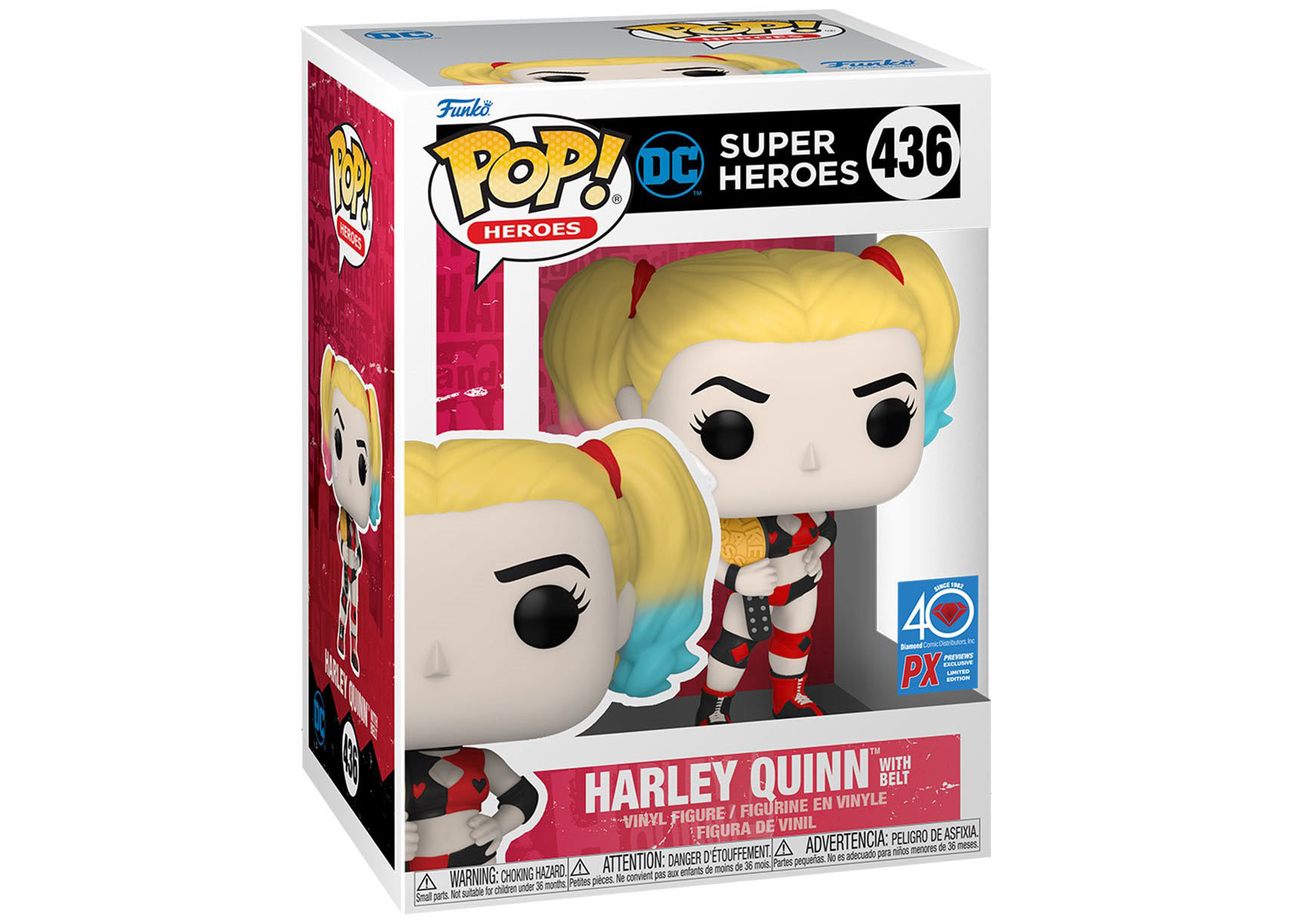 Funko Pop! Heroes DC Super Heroes Harley Quinn PX Previews 40th 