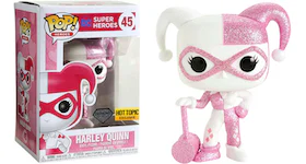 Funko Pop! Heroes DC Super Heroes Harley Quinn Pink (Diamond Collection) Hot Topic Exclusive Figure #45