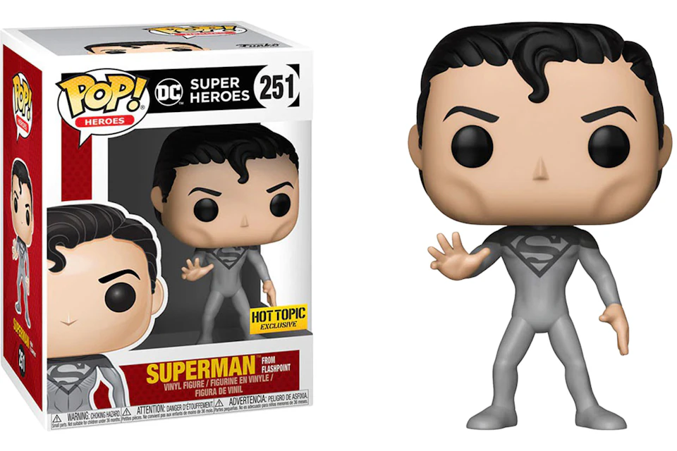 Funko Pop! Heroes DC Super Heroes Superman Flashpoint Hot Topic Exclusive Figure #251