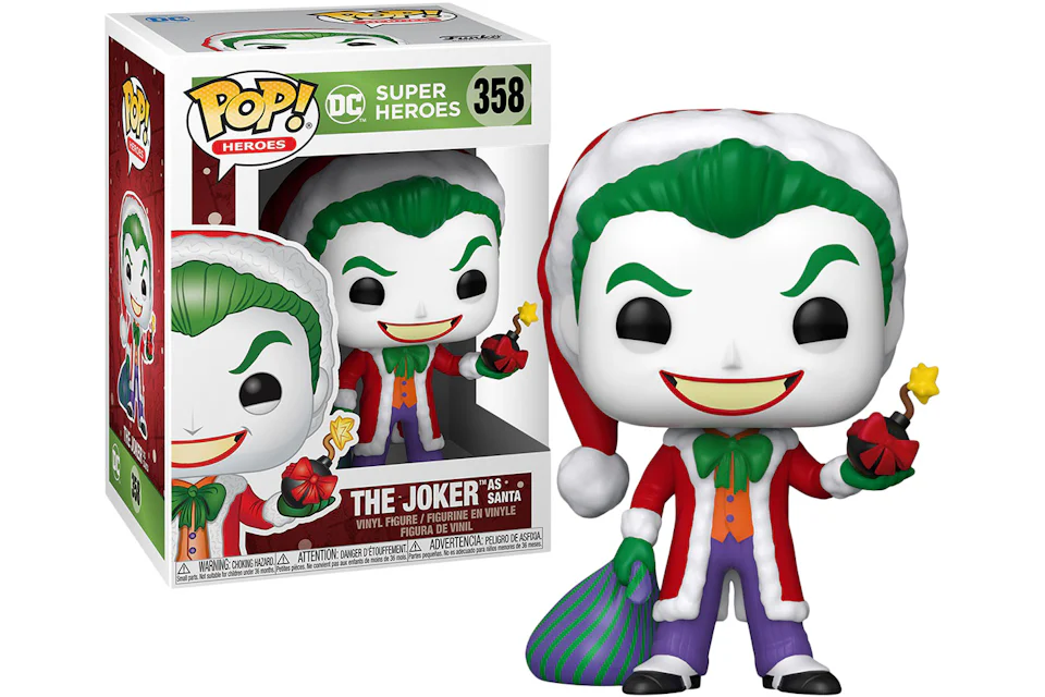 Funko Pop! Heroes DC Super Heroes The Joker "As Santa" (Holiday) Figure #358