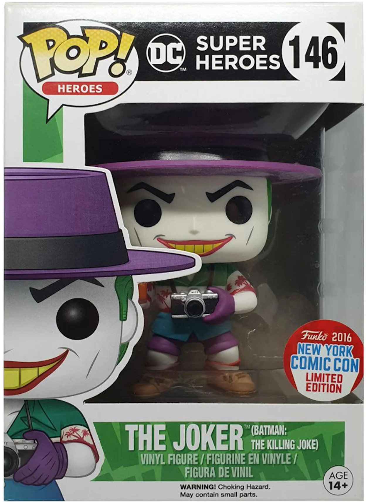 Funko Pop! Heroes DC Super Heroes The Joker (Batman:The Killing Joke) NYCC  Figure #146 - US