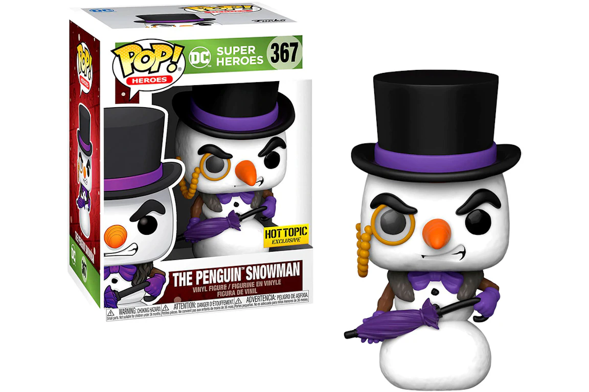 Funko Pop! Heroes DC Super Heroes The Penguin Snowman (Holiday) Hot Topic Exclusive Figure #367