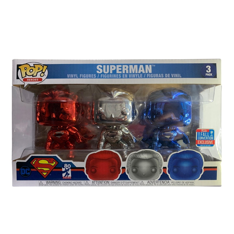 superman 3 pack funko