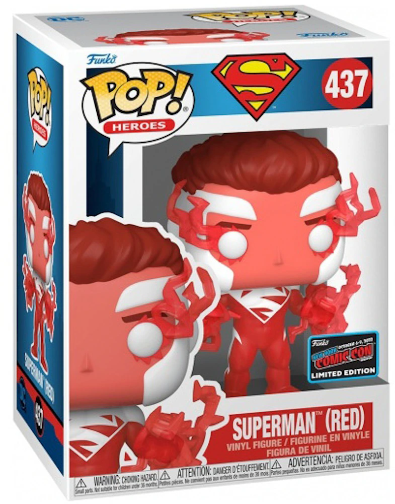 rapport synd Udsøgt Funko Pop! Heroes DC Superman (Red) 2022 NYCC Exclusive Figure #437 - US