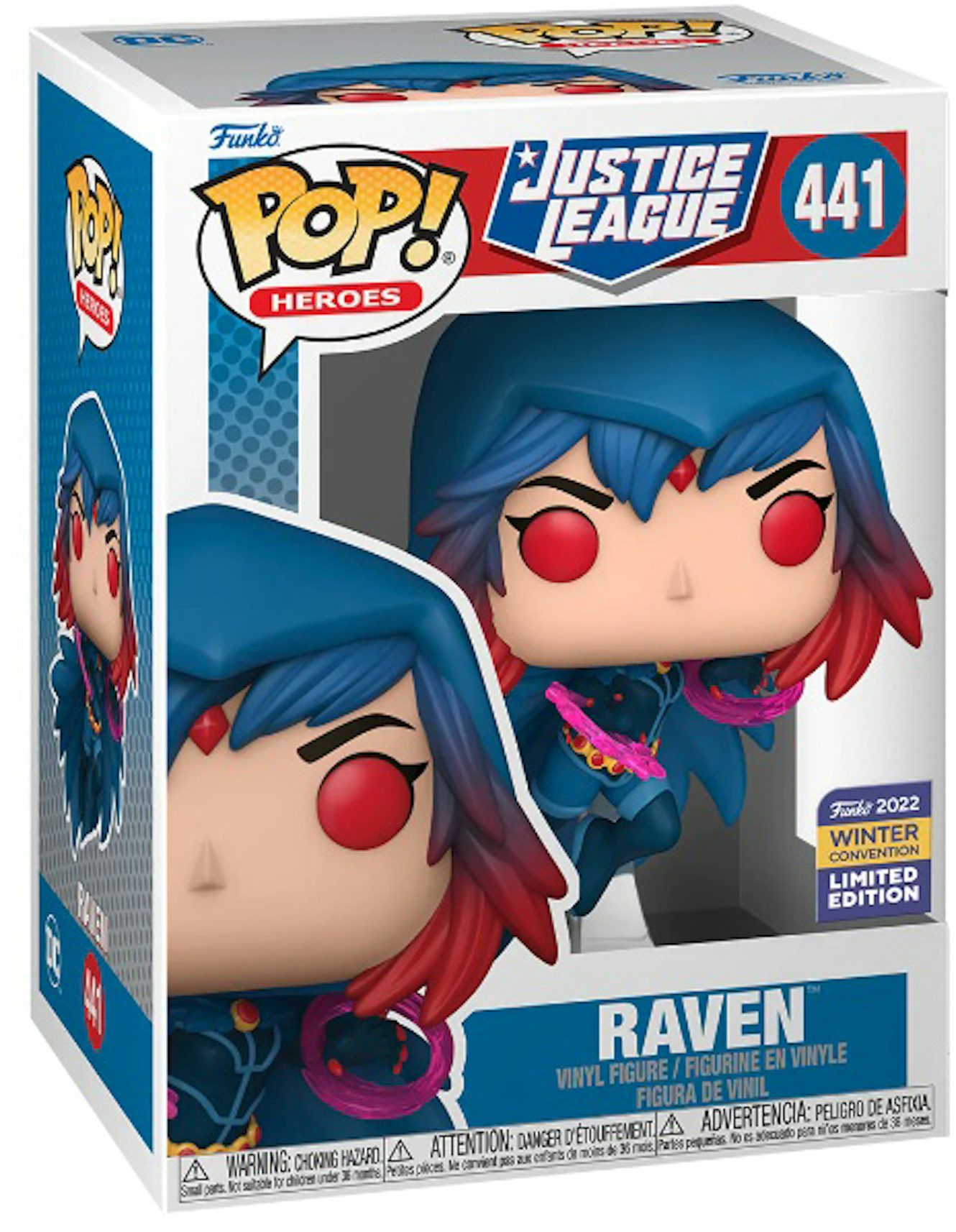 Funko Pop! Heroes Justice League Raven 2022 Winter Convention Exclusive  Figure #441 - US