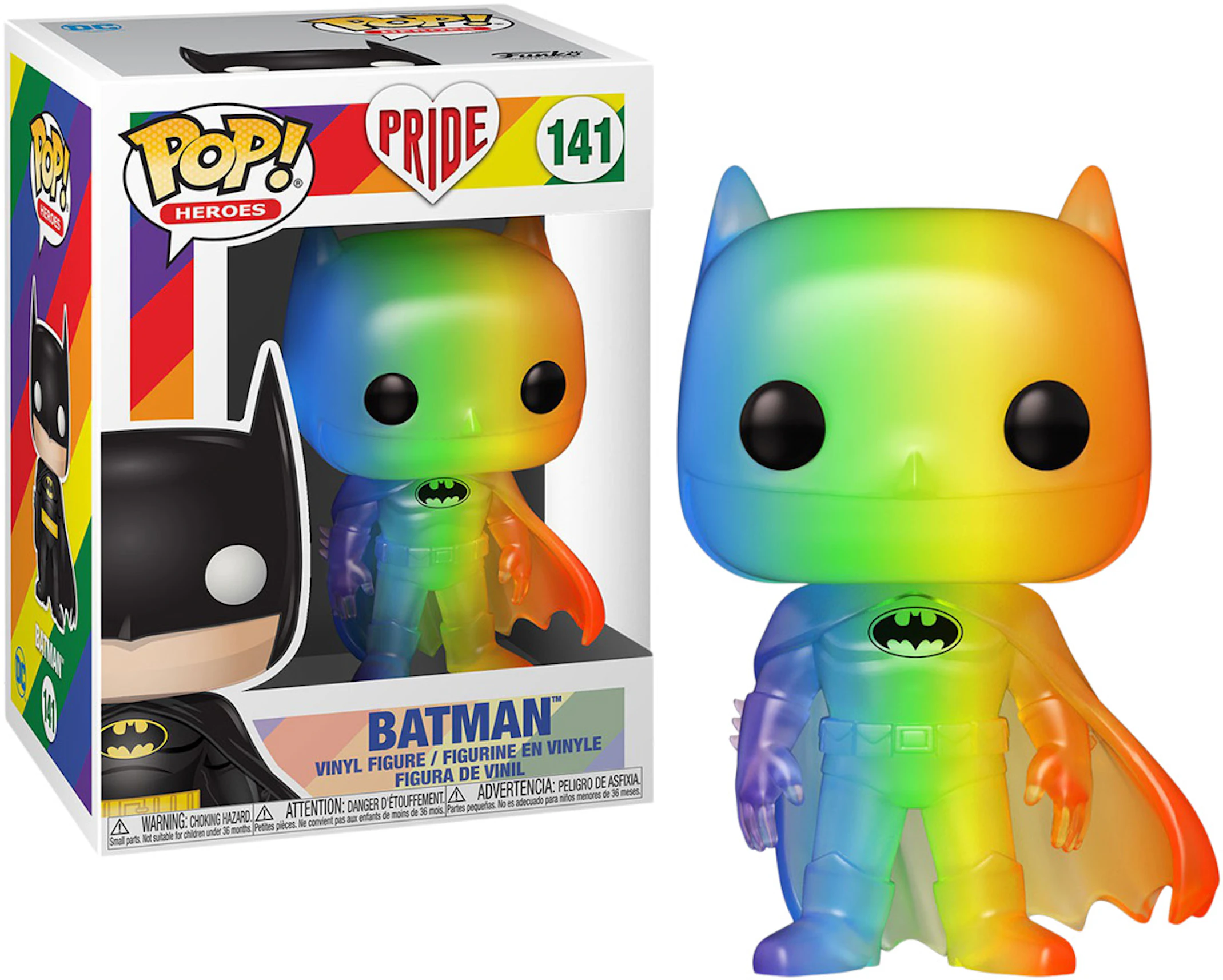 Funko Pop! Heroes Pride 2020 Batman Rainbow Pride Figure #141 - GB