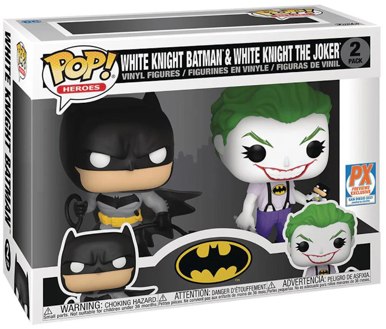 Funko Pop! Heroes White Knight Batman & White Knight The Joker PX 2021 SDCC  Exclusive 2-Pack - FW21 - US