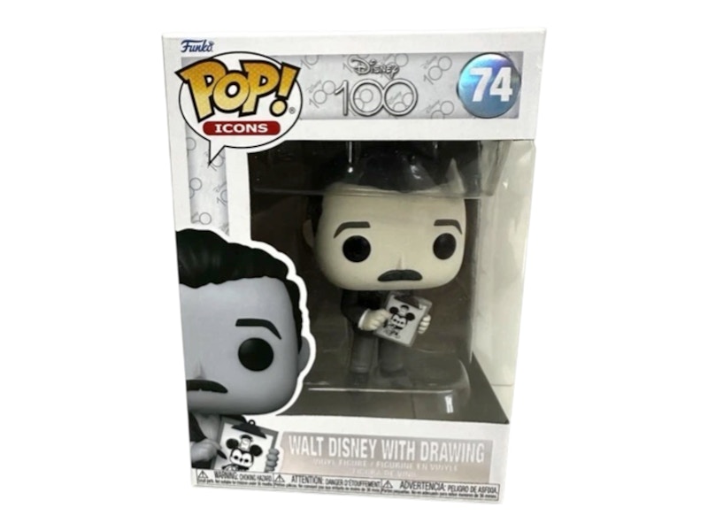 Funko Pop! Icons: Disney 100 Walt Disney With Drawing Figure #74