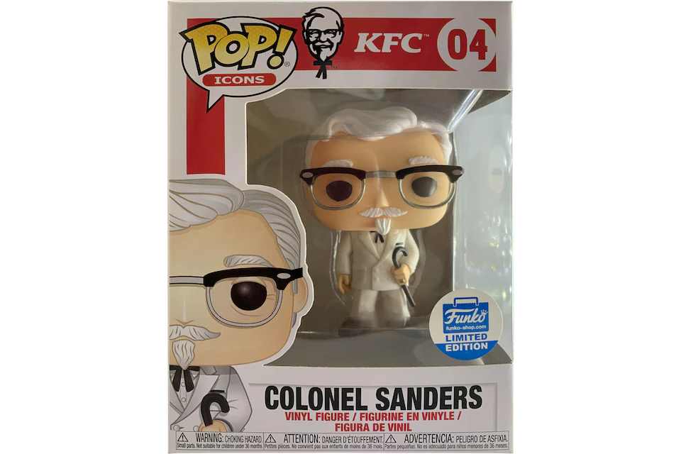 Funko Pop! Icons KFC Colonel Sanders Funko Shop Edition Figure #04