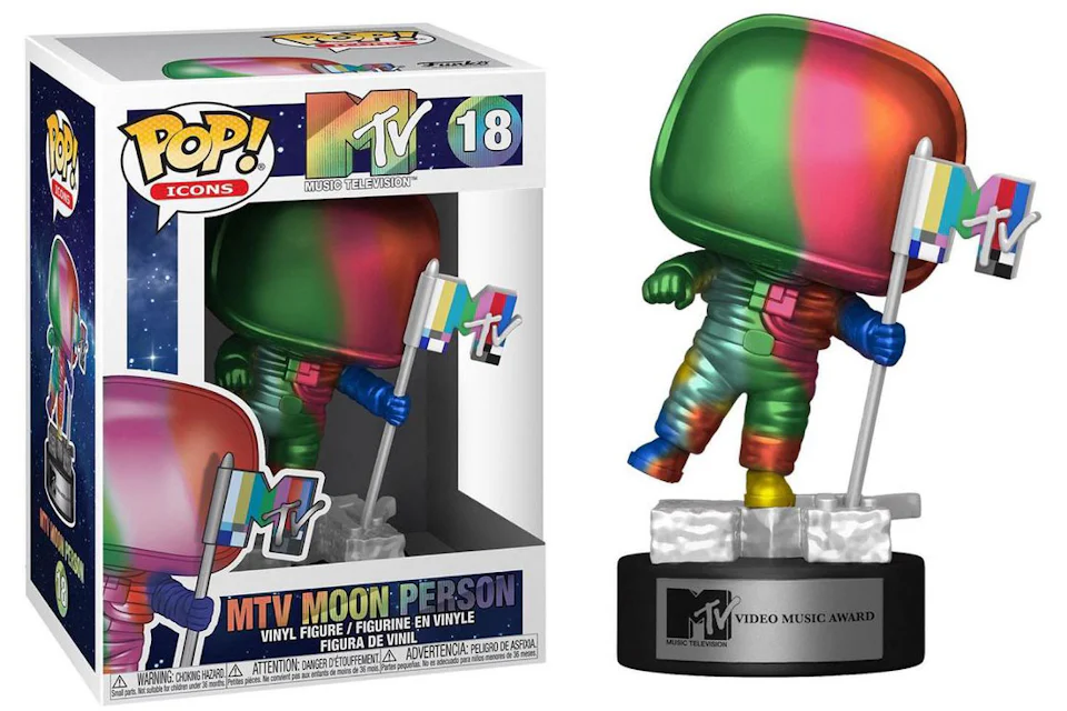 Funko Pop! Icons MTV Moon Person (Rainbow) Figure #18