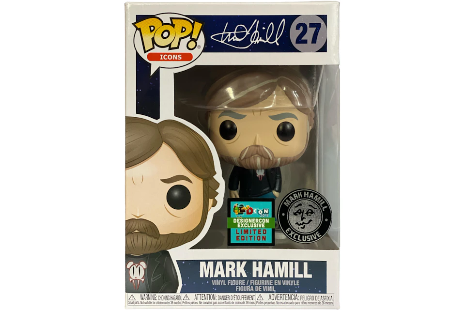 Funko Pop! Icons Mark Hamill Exclusive Black Lava Bear Shirt DesignerCon Exclusive Figure # 27