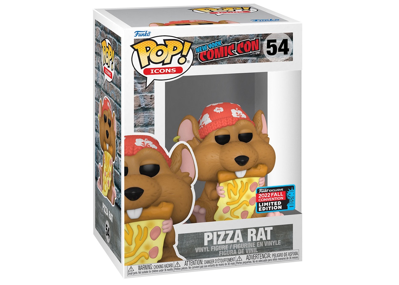 Funko Pop! Icons New York Comic Con Pizza Rat 2022 Fall Convention