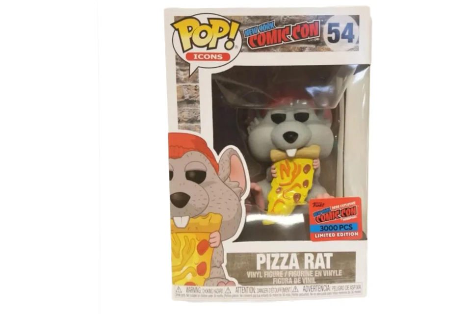 Funko Pop! Icons Pizza Rat Red Hat LE 3000 NYCC Exclusive Figure #54