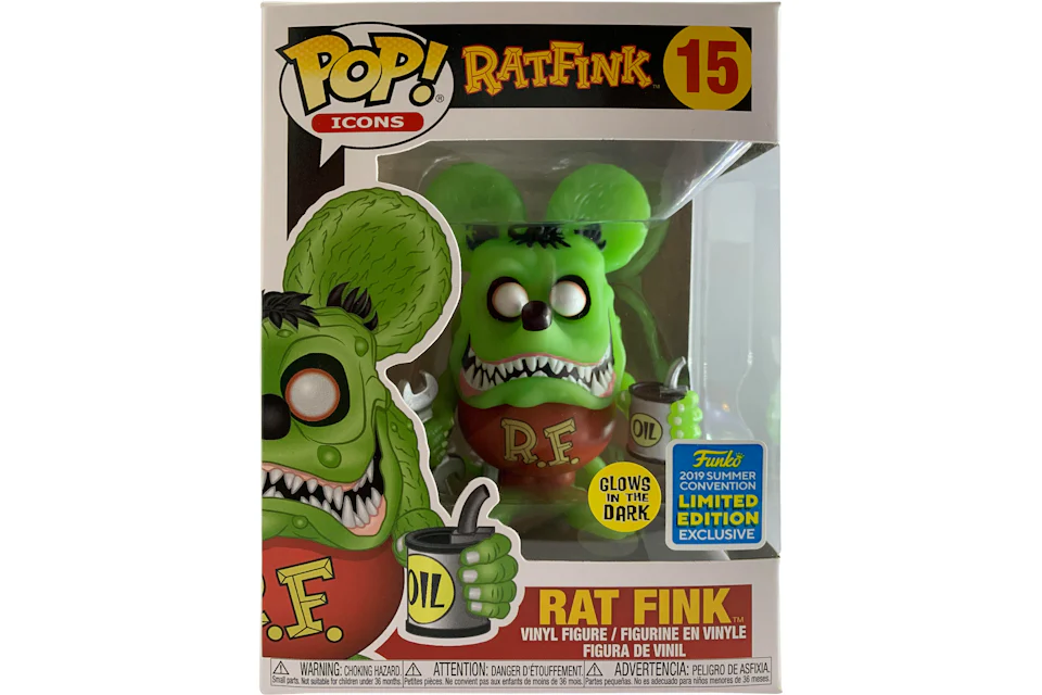 Funko Pop! Icons Ratfink Rat Fink (Glow) Summer Convention Figure #15