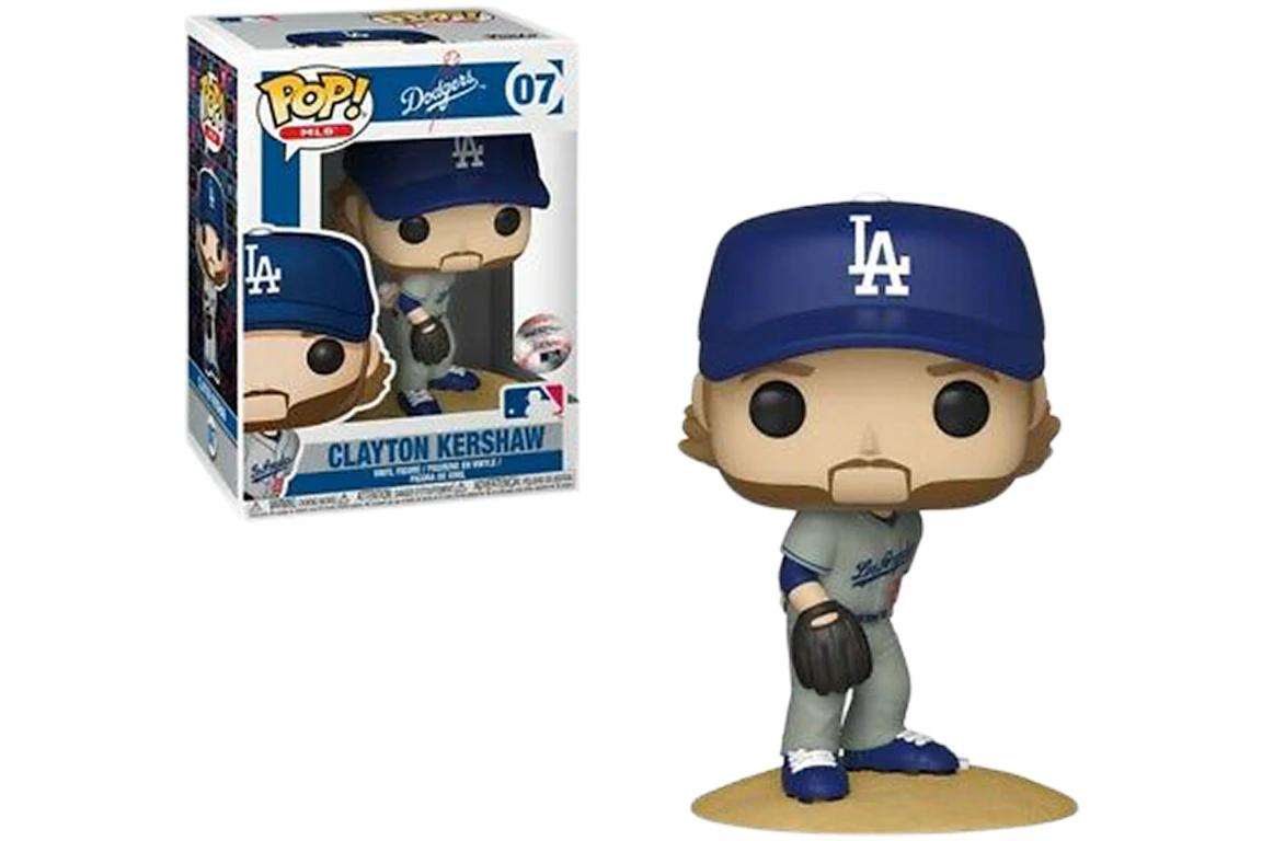 Funko Pop! MLB Los Angeles Dodgers Clayton Kershaw Road Uniform Figure #07