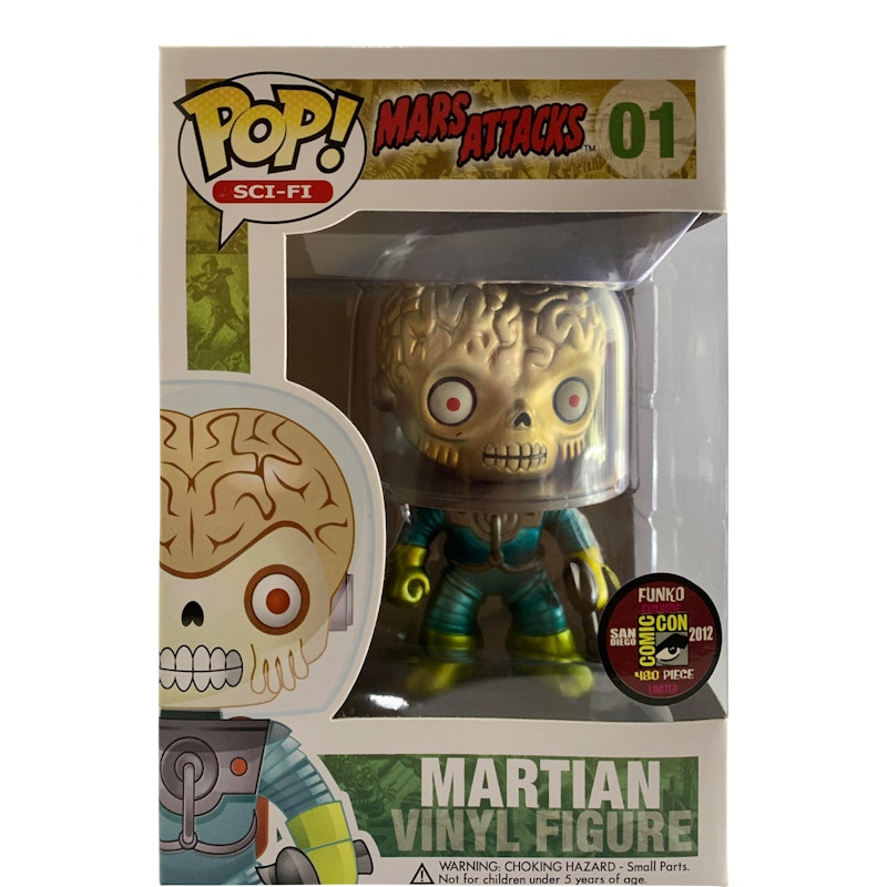 Funko Pop! Mars Attack Martian (Metallic) SDCC Figure #01 - US