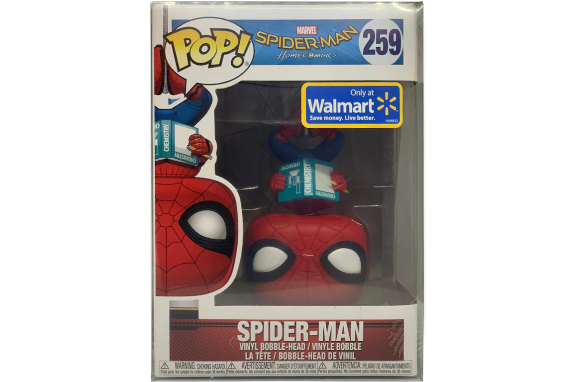 Funko Pop! Marval Spider-Man Homecoming Spider-Man Walmart Exclusive Figure #259