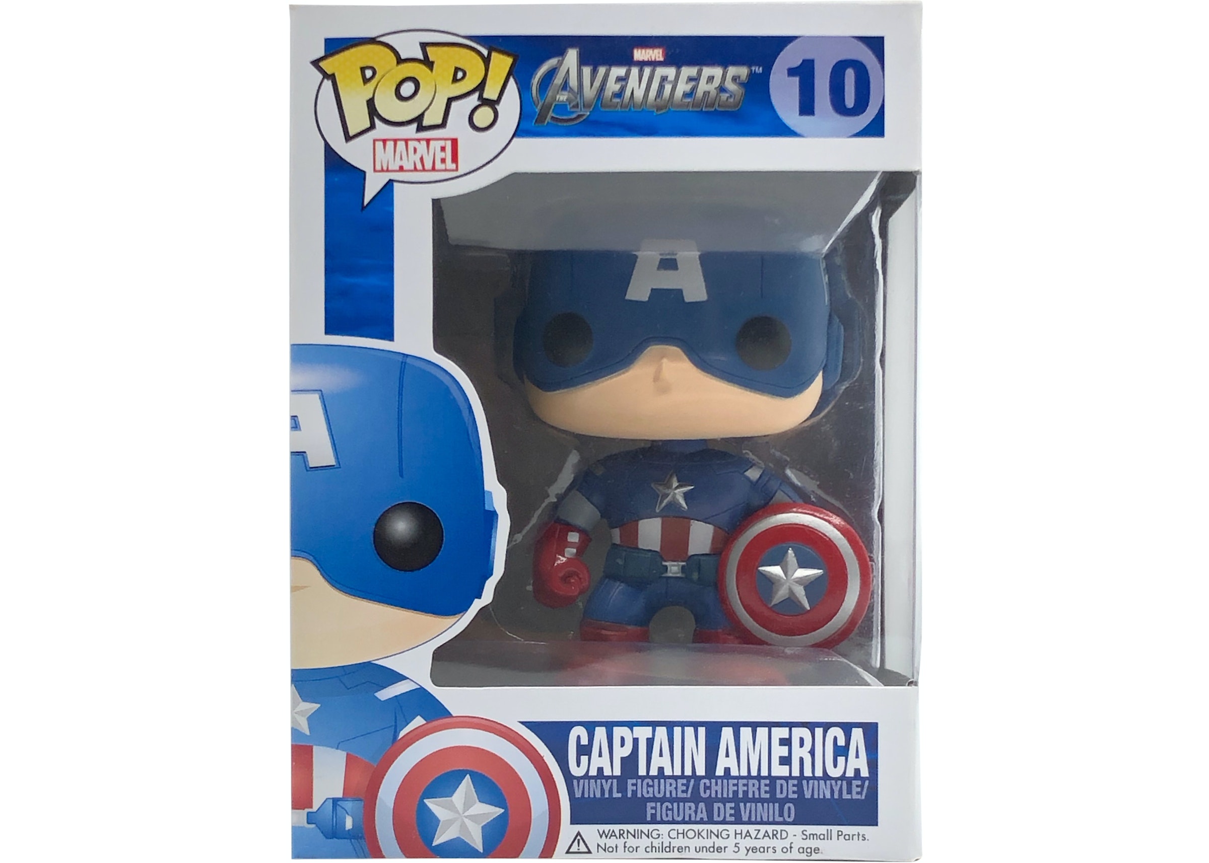 Gemaakt om te onthouden inhalen Informeer Funko Pop! Marvel Avengers Captain America Bobble-Head Figure #10 - US