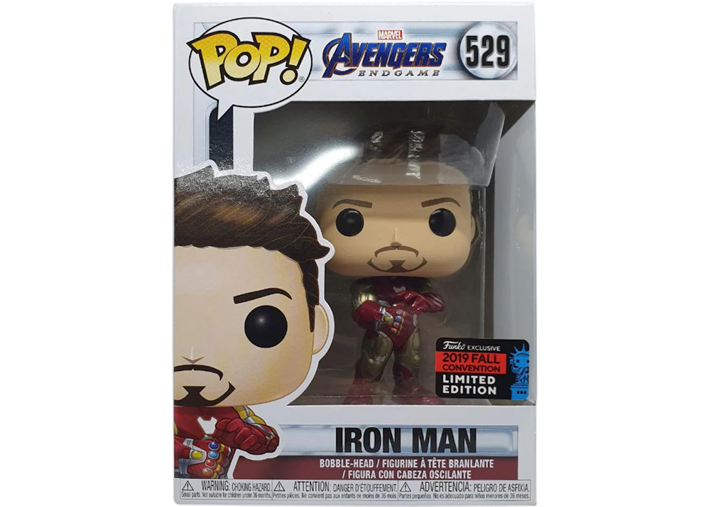Funko Pop! Marvel Avengers Endgame Iron Man Convention Bobble-Head Figure - US