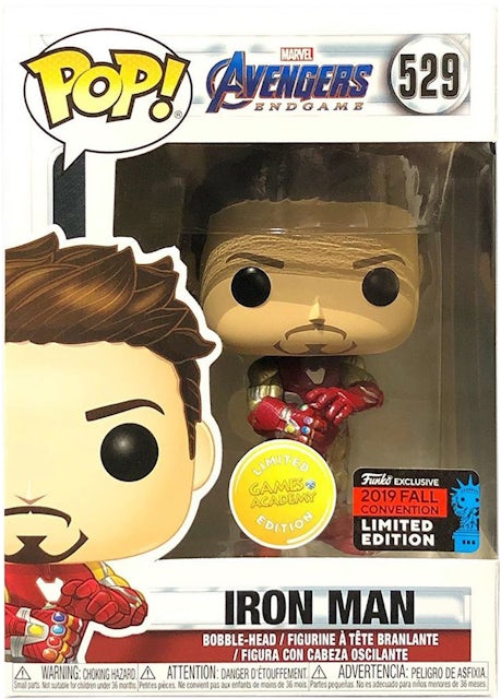 Funko Pop! Marvel Avengers Endgame Iron Man Fall Convention Bobble-Head  Figure #529 - US