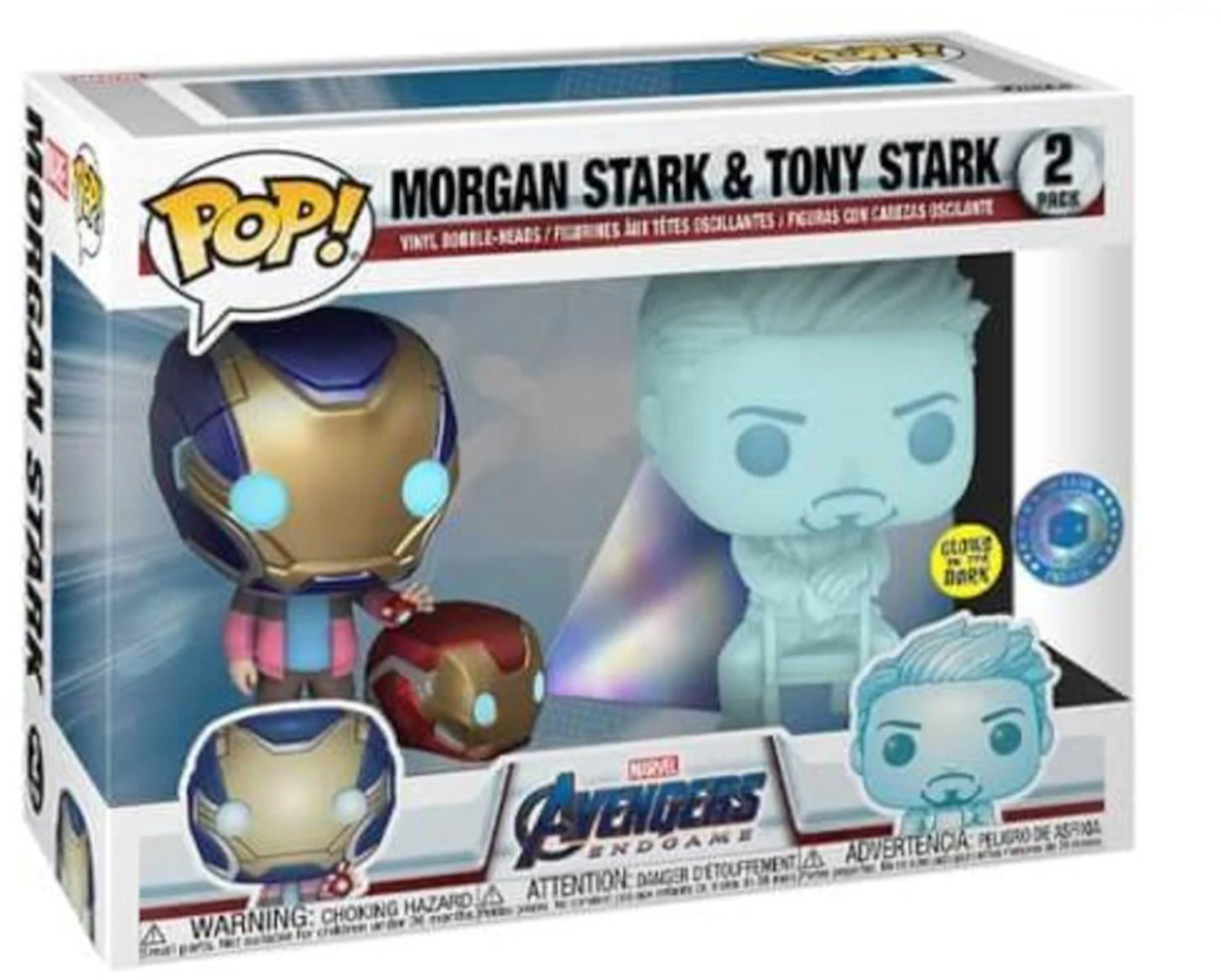 warmte Accumulatie moederlijk Funko Pop! Marvel Avengers Endgame Morgan Stark and Tony Stark Pop In A Box  Exclusive (Glow) 2-Pack - US