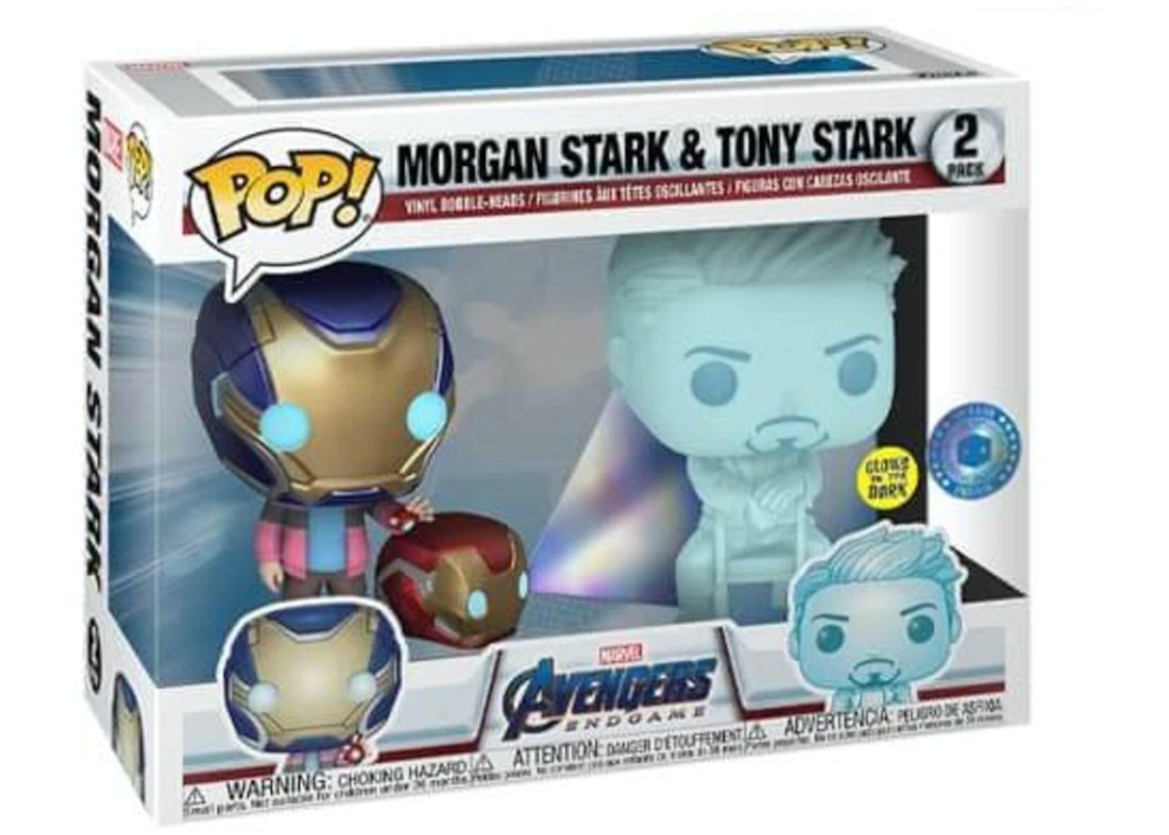 Funko Pop! Marvel Avengers Endgame Morgan Stark and Tony Stark Pop