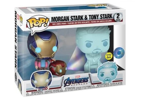 Funko Pop! Marvel Avengers Endgame Morgan Stark and Tony Stark Pop