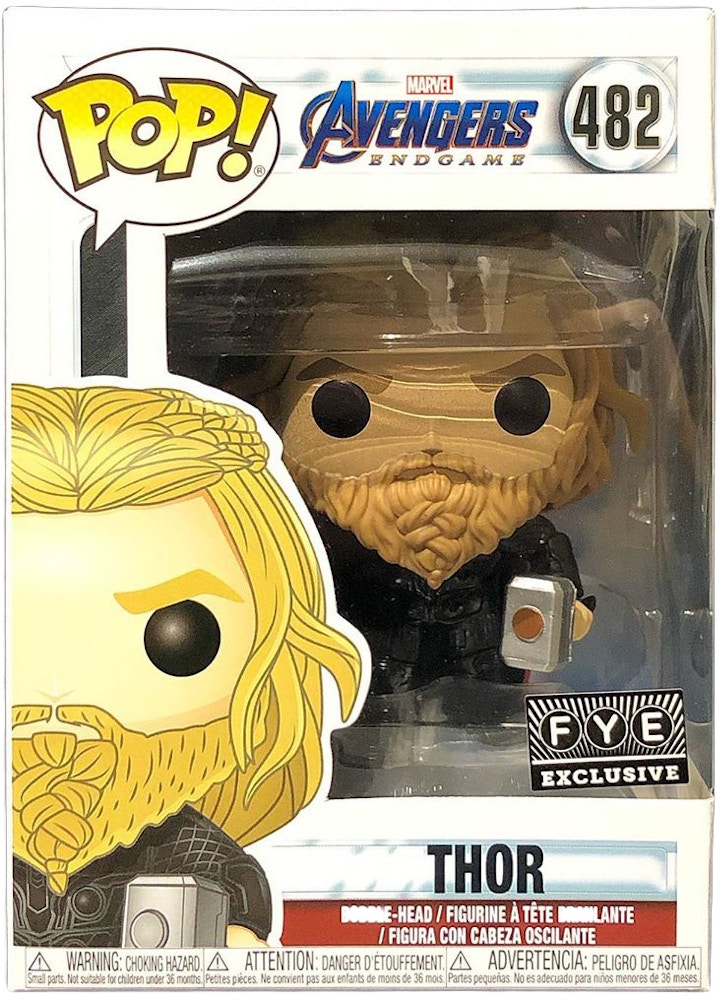 Funko Pop Marvel Avengers Endgame Thor Fye Exclusive Bobble Head Figure 4