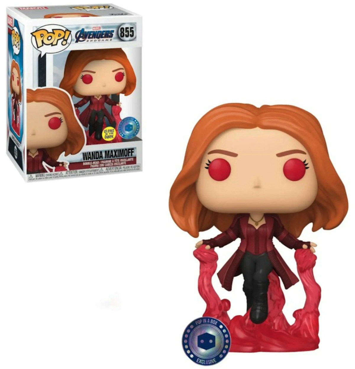 Funko Pop! Marvel Avengers Endgame Wanda Maximoff GITD Pop In A Box