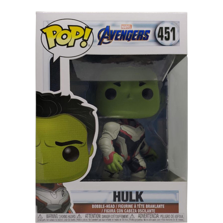 #451 Funko Pop Marvel Avengers Hulk Figura De Vinilo De CABEZA DE BOBBLE películas 