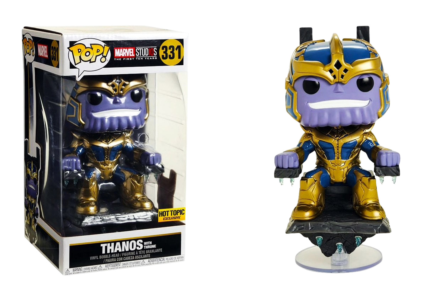Funko Pop! Marvel Avengers Infinity War Thanos On Throne 10 Inch Hot Topic  Exclusive Bobble-Head #331