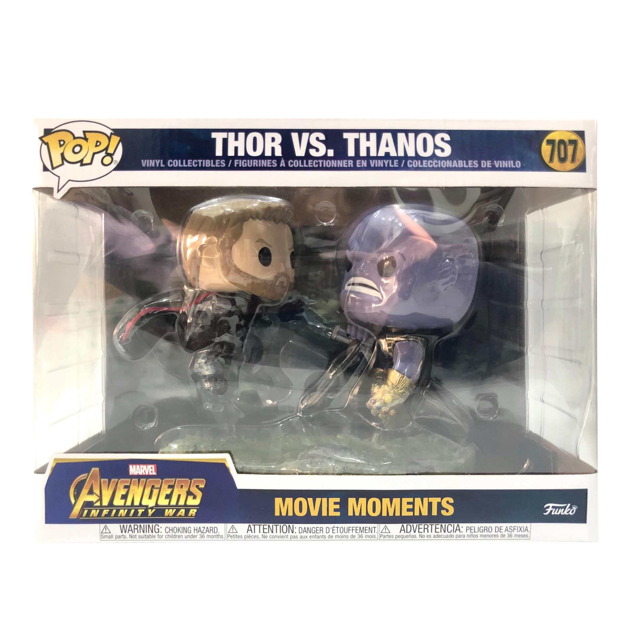 Marvel FUNKO POP Thor vs Thanos MOVIE MOMENT 